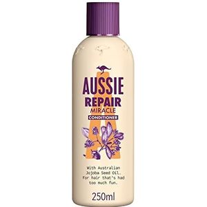Aussie Repair Miracle verzorgende spoeling voor beschadigd haar, 250 ml, conditioner, met jojobazaadolie, met jojobazaadolie, droge haarconditioner, haarverzorging, droog haar