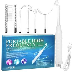 HF-staaf voor gezicht, draagbare huidversteviging met 6 neonbuizen, hoogfrequent apparaat, verzorgingssysteem
