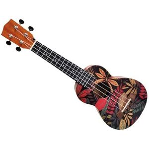 Professional Ukulele 21 Inch Ukelele Professioneel 4-snarig Muziekinstrument Voor Beginners Met Ukelele Tas Capo-tuner (Color : A)