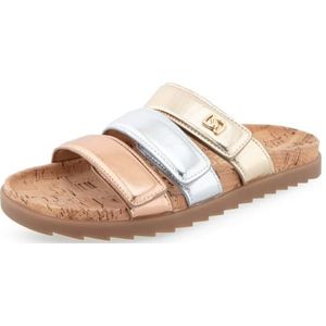 Aerosoles Lee Slide Sandaal voor dames, Rosé Goud Leer, 38 EU