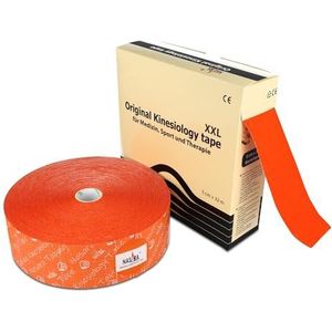Nasara Originele kinesiologie Physio XXL tape voor sport en geneeskunde, rol grootte 5cm x 32m, oranje