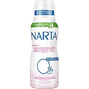 Narta Magnesium Protect Deodorant Gecomprimeerd, Hypoallergeen, 5 Ingrediënten, 100 ml, 1 Units