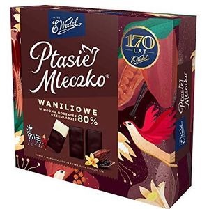 Ptasie Mleczko Vanille in Pure chocolade 80% Chocolade Candy Marshmallow Vanille Smaak 360g