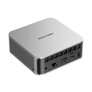 MINIS FORUM AI X1 mini pc, AMD Ryzen 7 255 8-core 16-thread processor tot 4,9 GHz, AMD Radeon 780M, 64 GB DDR5 / 1 TB SSD, HDMI/DP/USB4 x 2/2,5G RJ45, USB 3.2 x 2, WiFi 7, BT5.4