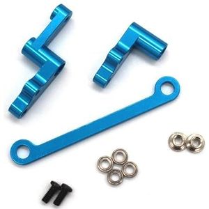 For WLtoys 124008 124010 RC 1/12 Metalen upgrade onderdelen Stuurinrichting onderdelen for afstandsbediening auto's(SKY BLUE)