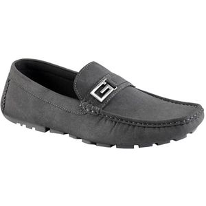 GUESS Alovo Driving Style Loafer voor heren, Donkergrijs 020, 44 EU