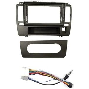 9 Inch Autoradio Fascia Stereo Dashboard Paneel Frame 2 DIN Dvd Gps Mp5 Speler Trimkit Voor N&issan Voor Tiida Voor Latio 2005-2010 Auto Fascia Radio Paneel(AC With cord)