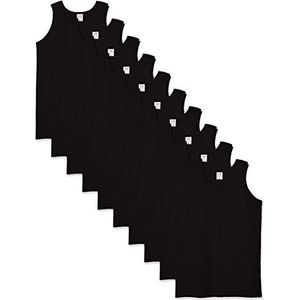 Fruit of the Loom Heren Vest (Pack van 10), Zwart (Zwart 36), XXL