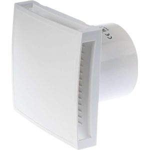 Badkamerventilator 100 mm WIT met timer - design EET100T