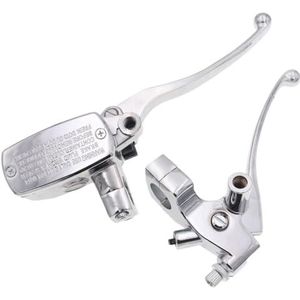 HESHUWEN Koppelingshendel 25mm Links Rechts Motorfiets Remgreep Koppeling Hoofdremcilinder Reservoir Hevels