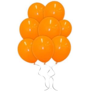 LUQ - Luxe Oranje Helium Ballonnen - 100 stuks - Verjaardag Versiering - Decoratie - Latex Ballon Oranje - Koningsdag WK EK