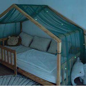 lilimaus - Hemelbed - Decoratie - Lichtgevende Sterren - 90 x 200 en 120 x 200 cm