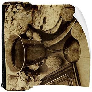 Potlood Case Pen Tas Houder met Rits Coin Organizer Tassen Make-up Cosmetische Pouch voor Vrouwen Tiener Meisjes Jongens Kinderen, Vintage