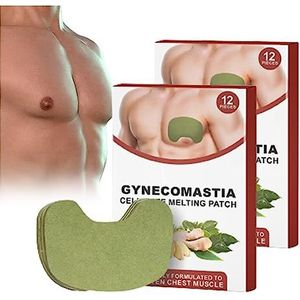 Luhaka Gynaecomastie Cellulite Smelting Patch, Gynaecomastie Cellulitis Smelten Patch, Luhaka Anti Cellulite Patch voor Gynaecomastie, Gynaecomastie Aanscherping Gember Patch, Borstbuik Vet