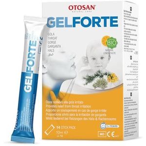 Otosan Keel- & Keelgel Forte met bio-plantenextracten verlicht keelpijn, slikklachten en kriebelhoest | Medisch hulpmiddel met etherische oliën, steenbreek en honing