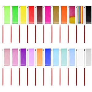 HONGXIN-SHOP Gymnastiekband, dansband, ritmische band, wervelband met staaf, ritmische sportgymnastiek, gymnastiekbanden voor kinderen, kunst, dansen, 2 meter, 22 stuks