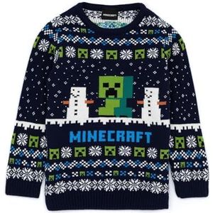 Minecraft trui jongens en meisjes Creeper gebreide kersttrui met lange mouwen 7-8 jaar