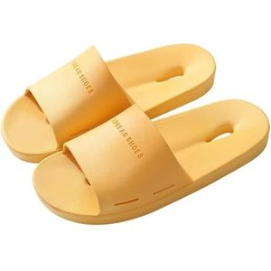 Cloudies slippers voor dames, Snel drogende badslippers for heren en dames met waterdoorlatende gaten, dempen, geschikt for thuis voor dames en heren | House Slides douchesandalen(Yellow,45 EU)