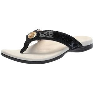 Spenco Dames Starboard Flipflop, zwart, 36.5 EU Breed