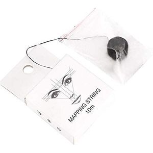 FILFEEL Voorgeïnkte Mapping String voor Wenkbrauw Meten, Microblading Wenkbrauw Marker Thread Line Tool, Microblading Supplies (10 m) (10 m)