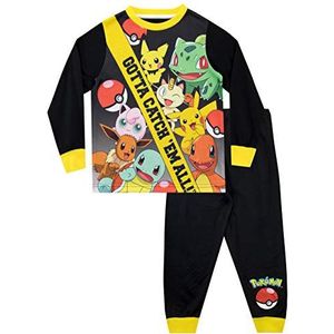 Pokemon Jongens Pyjama's Zwart 116