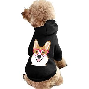 Welsh Corgi Print Pet Hoodie Sweatshirt Warm Puppy Pullover Winter Jas voor Kleine Medium Grote Honden Katten