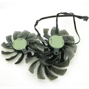 T128010SM DC12V 0,20AMP ​​75mm 4-pins VGA-ventilator voor Gigabyte GTX1080Ti N1080WF3OC-8GD GTX1080 grafische kaart koelventilator(T128010SM-PAIR_NO RGB)