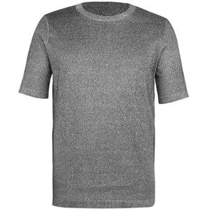 Niveau 5 beschermend T-shirt, anti-slash-steek veiligheidstop met korte mouwen en ronde hals, for werknemers in de metaalproductie, houtverwerking(Size:M)
