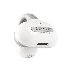 DOMIKIT Draadloze Bluetooth-hoofdtelefoon, V5.3, 70 mAh, open oorclip, Bluetooth met 16 uur speeltijd, voor hardlopen, training, fietsen (wit)