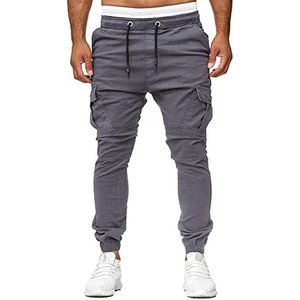 Mens Cargo Trousers Sport Sweatpants Jogger Tracksuit Bottoms Gym Workout Running Pants Slim Fit Trousers