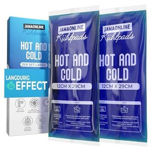 JAWA Cooling Pads Gel 12x29 - Herbruikbaar koelcompress - Verkoelingspakket met onmiddellijk effect - Flexibel koud-warm kompres - Premium Coolpack Gel - Koelkussen Veelzijdig gebruik