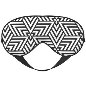 Printidea Unisex elastisch verstelbaar gesp ontwerp verduisterende slaap oogmasker voor thuis reizen yoga kantoor dutje