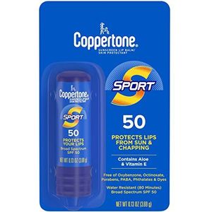 Coppertone Spf # 50 Sport Lip Balm 0,13 Oncia (3 ml) (2 pezzi)