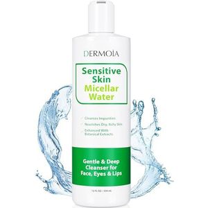 DERMOIA Micellair water voor eczeem: zachte gezichtsreiniger en make-up remover voor de droge en jeukende huid - Hydraterende microfoon