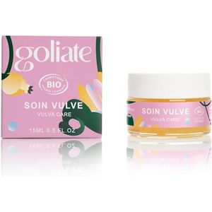GOLIATE Vulve verzorgingsgel voor dames, verrijkt met calendula en vitamine E, veganistisch, biologisch, hydraterend, ontworpen en geproduceerd in Frankrijk (15 ml)