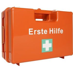 EHBO-koffer DIN 13157:2021, EHBO-koffer - KLEIN - met wandhouder, verbanddoos volgens ASR, van ABS-kunststof - onbreekbaar en slagvast, type S, hierbij