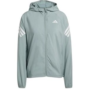 adidas Mujer ADI365 Running Iconic Hooded Jacket, Wonder Sage, L