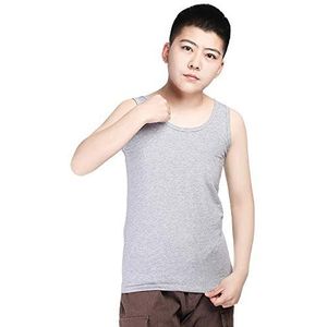 BaronHong Cotton 3 rijen haken borstbinders tank top ondergoed voor Tomboy Trans Lesbian, grijs, S