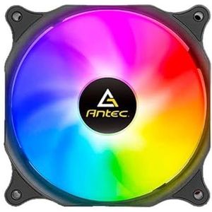 Antec RGB-Ventilatoren 120 mm, PWM PC-Ventilatoren, Behuizingsventilator Met 3-Pins 5V Adresseerbare RGB-Controller, MOBO-Synchronisatie