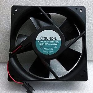 KD1212PTB1-6A 12V 4.8W 12025 12CM 2-wire case cooling fan