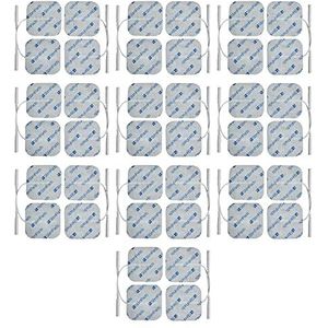 StimPads® TENS & EMS Elektroden 40x40mm – Grootverpakking van 40 Stuks – CE-Gemarkeerd – Herbruikbaar & Latexvrij – Voor 2mm Pin – Belgisch Merk – Motron NV