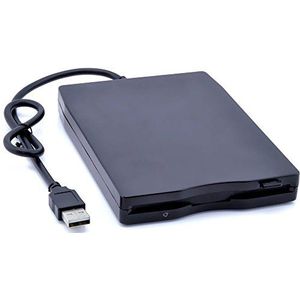 BEESCLOVER Draagbare Externe 3.5 inch USB 1.44 MB FDD Floppy Disk Drive Plug and Play voor PC Windows 2000/XP/Vista/7/8/10 Mac 8.6 of Bovenste Zwart
