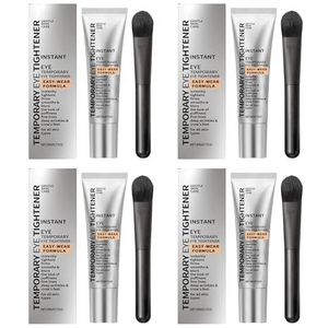 QGuoJie Instant Eye Tightener Cream met kwast, 20 ml gezichtsverstevigings- en gladmakende primer, vermindert fijne lijntjes, rimpels en kringen onder de ogen, langdurige matte finish (4)