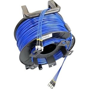 200m 4/6/8 cores gepantserde patchcord met PCD310 reel singlemode LC SC FC A SM PVC DVI waterdichte connector glasvezel jumper(Size:Sc A-sc A,Color:8C without drum)