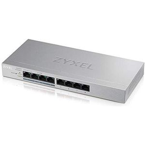 Zyxel GS1200-8HP Managed L2 Gigabit Ethernet (10/100/1000) Power over Ethernet (PoE) Grijs