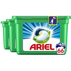 Ariel Allin1 wasmiddelcapsules met Alpine, 66 wasbeurten (22 pods x 3), bij lage temperatuur en langdurige geur