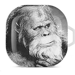 Bigfoot Sasquatch Oordopjes Hoesje Compatibel met Samsung Hard Shell Beschermhoes Wit-Stijl