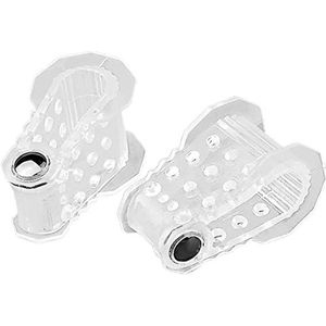 LINGJIONG Gel Toe Spacers, magnetische teensplitters voor dames, 1 paar teenafstandsverdelers voor overlappende tenen, uitlijning van grote teen, hamertenen