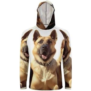 Zonbescherming Shirt Lange Mouw Hoodie Honden Lichtgewicht Rash Guard Sneldrogend Zonneshirt voor Buiten, Honden, Medium
