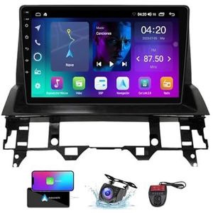 9 Inch Touchscreen Dubbel DIN Autoradio Compatibel met Mazda 6 2002-2008 met Carplay/Android Auto FM RDS DAB+ Autoradio WiFi 4G Carplay Android Auto Bluetooth 5.0 DSP(NF-2)